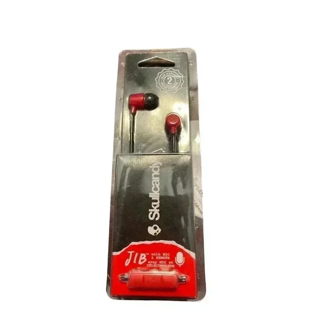 Skullcandy JIB Noise Isolating In-Ear Earbud w/Mic Model#:S2DUYK-L676 -Red